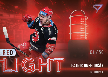 Patrik Hrehorcak Trinec Tipsport ELH 2022/23 SportZoo 2. serie Red Light /50 #RL-02